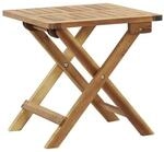 vidaXL Beistelltisch braun Akazie B/H/T/L: ca. 40x40x40x40 cm