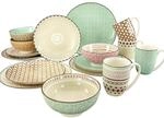 CreaTable Kombiservice Mandala multicolor Steinzeug 16 tlg.