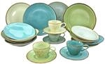 CreaTable Kombiservice Nature Collection bunt Porzellan 20 tlg.