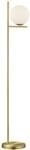 Reality Stehlampe 402000108 messing wei&szlig; Metall Glas B/H: ca. 25x150 cm E14 1