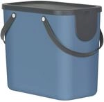 Rotho Abfalleimer ALBULA blau B/H/L: ca. 23,5x34x40 cm