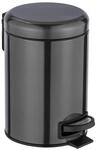 Kosmetikeimer schwarz Edelstahl ca. 3 l