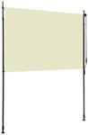 vidaXL Senkrechtmarkise creme 100% Polyester Stahl Aluminium B/H: ca. 200x270 cm