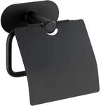 Turbo-Loc Toilettenpapierhalter schwarz Edelstahl B/H/T: ca. 14x12,5x7 cm