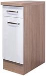 Unterschrank Valero wei&szlig; Hochglanz B/H/T: ca. 30x86x60 cm