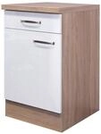 Unterschrank Valero wei&szlig; Hochglanz B/H/T: ca. 50x86x60 cm