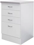 Flex-Well Schubkastenschrank Wito wei&szlig; B/H/T: ca. 50x85x60 cm