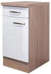Unterschrank Valero wei&szlig; Hochglanz B/H/T: ca. 40x86x60 cm