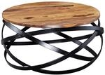 Couchtisch natur schwarz lackiert B/H/T: ca. 60x30x60 cm