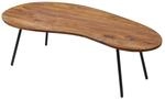 Couchtisch natur schwarz pulverbeschichtet B/H/T: ca. 122x36x63 cm