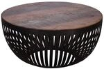 Couchtisch braun schwarz lackiert B/H/T: ca. 70x33x70 cm