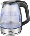 Elta Wasserkocher WK-2200.1 Edelstahl schwarz Glas ca. 1,8 l