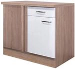 Eckunterschrank Valero wei&szlig; Hochglanz B/H/T: ca. 110x86x60 cm