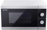 Sharp Mikrowelle mit Grill YC-MG01E-S silber Glas B/H/T: ca. 44x25,8x34,4 cm