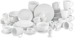 CreaTable Kombiservice Luna wei&szlig; Porzellan 80 tlg.