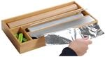 Kesper Folienspender natur Bambus B/H/L: ca. 19x5,4x42 cm