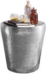 Beistelltisch silber Aluminium B/H/T: ca. 41x41x41 cm