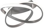 Reality Deckenleuchte Course nickel matt wei&szlig; Metall Kunststoff H/D: ca. 19x45 cm