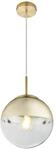 GLOBO Pendelleuchte gold Metall H/D: ca. 120x20 cm E27 1 Brennstellen