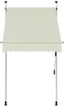 vidaXL Markise creme 100% Polyester Stahl B/L: ca. 300x200 cm