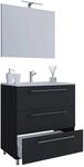 Waschplatz 3tlg-Schubo schwarz B/H/T: ca. 60x86x46 cm