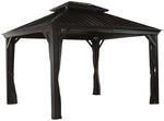 Sojag Pavillon-Vorhang-Set Messina/Mykonos dunkelgrau Polyester