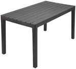 ProGarden Gartentisch Sumatra anthrazit Kunststoff B/H/L: ca. 78x72x138 cm