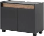 Waschbeckenunterschrank Cosmo anthrazit B/H/T: ca. 80x54,6x33 cm