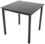 VCM Gartentisch anthrazit Aluminium B/H/T/L: ca. 80x73x80x80 cm