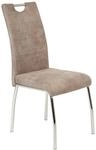 Stuhl Susi 2er Set beige Vintage Microfaser B/H/T: ca. 44x98x61 cm