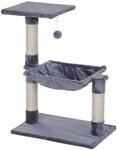 PawHut Katzenbaum grau Spanplatte B/H/L: ca. 36x70x50 cm