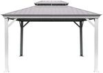 Sojag Pavillon Messina champagner Metall B/H/L: ca. 483x307x363 cm