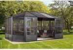 Sojag Kaltwintergarten Charleston anthrazit Aluminium B/H/T: ca. 594x281x384 cm