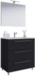 Waschplatz 3tlg-Schubo schwarz B/H/T: ca. 80x86x46 cm