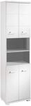 Hochschrank NEBRASKA wei&szlig; wei&szlig; Hochglanz B/H/T: ca. 50x192x31,5 cm