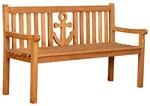 deVries Gartenbank Woodie natur Teakholz B/H/T: ca. 150x89x60 cm