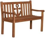 deVries Gartenbank Woodie natur Teakholz B/H/T: ca. 120x89x60 cm