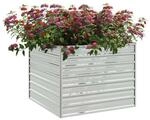 Garten-Hochbeet silber Stahl B/H/L: ca. 100x77x100 cm