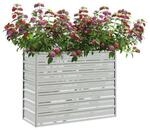 Garten-Hochbeet silber Stahl B/H/L: ca. 40x77x100 cm