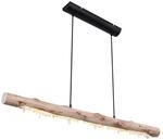 GLOBO Pendelleuchte FELICITAS 15354-15 natur schwarz Holz Metall B/H/T: ca. 100x150x8