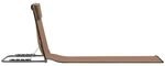 vidaXL Gartenliege braun Stahl B/H/L: ca. 53x47x160 cm