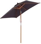 Outsunny Sonnenschirm dunkelgrau Polyester B/H/L: ca. 150x230x200 cm