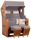 TRENDY by deVries Strandkorb Trend braun Polyester B/H/T: ca. 120x155x80 cm