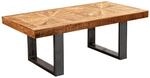 Couchtisch natur grau lackiert B/H/T: ca. 105x40x55 cm