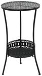 vidaXL Bistrotisch schwarz Metall B/H/L: ca. 70x40x40 cm