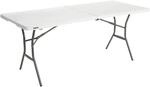 Lifetime Falt-Tisch wei&szlig; Kunststoff B/H/L: ca. 76x74x182 cm