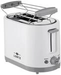 LENTZ Toaster 74273 wei&szlig; hellgrau Kunststoff Metall