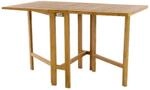 VCM Balkontisch braun Teakholz B/H/L: ca. 65x75x130 cm