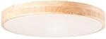 Brilliant Deckenleuchte Slimline G97068/75 natur wei&szlig; Holz Kunststoff Metall H/D: