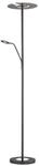 Fischer & Honsel Stehlampe 40318 Chrom schwarz Metall B/H/T: ca. 35x180x50 cm 1